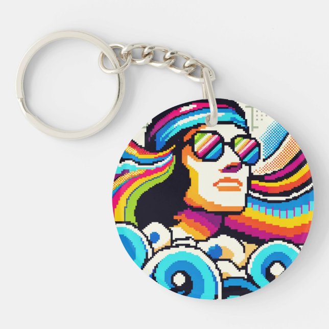 Retro Vibes - 70:e Groovy Pixel Art för Hobby Älsk (Framsidan)