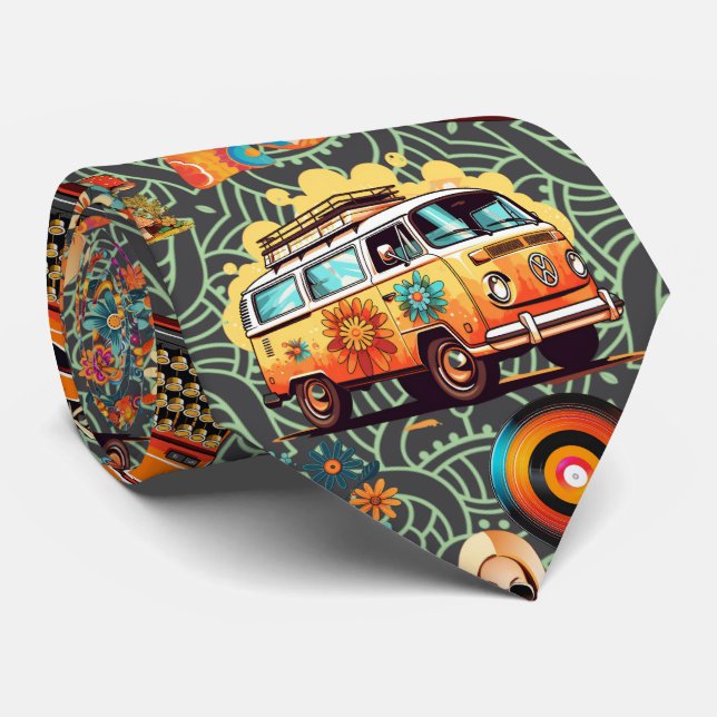 Retro Vibes Mönster RVP01A.D Brun BG Slips (Rullad)