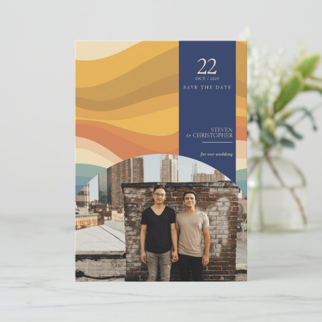 Retro Vibes Spara Datumet (Stående Fram)