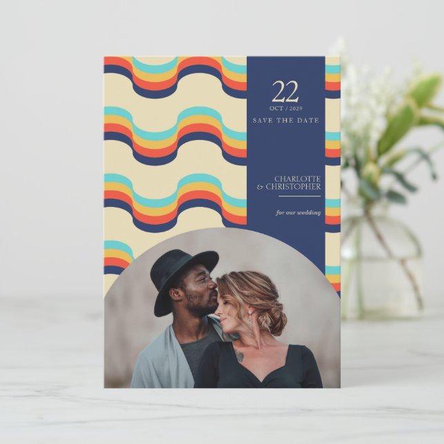 Retro Vibes Spara Datumet (Stående Fram)