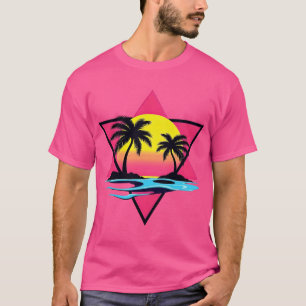 Retro Vibes : Vaporwave Sunset T-shirt