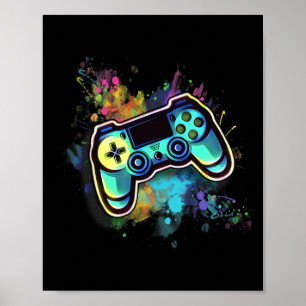 Retro Video Game Controller För manar1 Poster