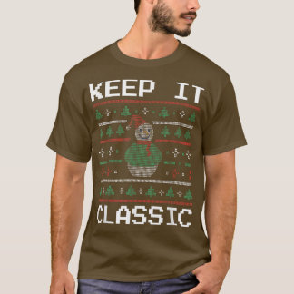 Retro Video Game Lovers Gaming Gamers Pixel Santa  T Shirt