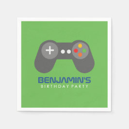 Retro Video Games Controller födelsedag Pappersservett