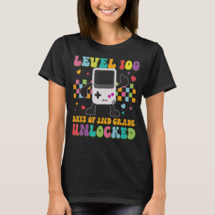 Retro Video Games Level 100 dagar av UNLOO 2:a Kla T Shirt