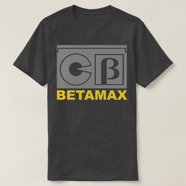 Retro-videoband Betamax-video T Shirt (Design framsida)