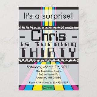 Retro-videospel 30 dagar inbjudningar