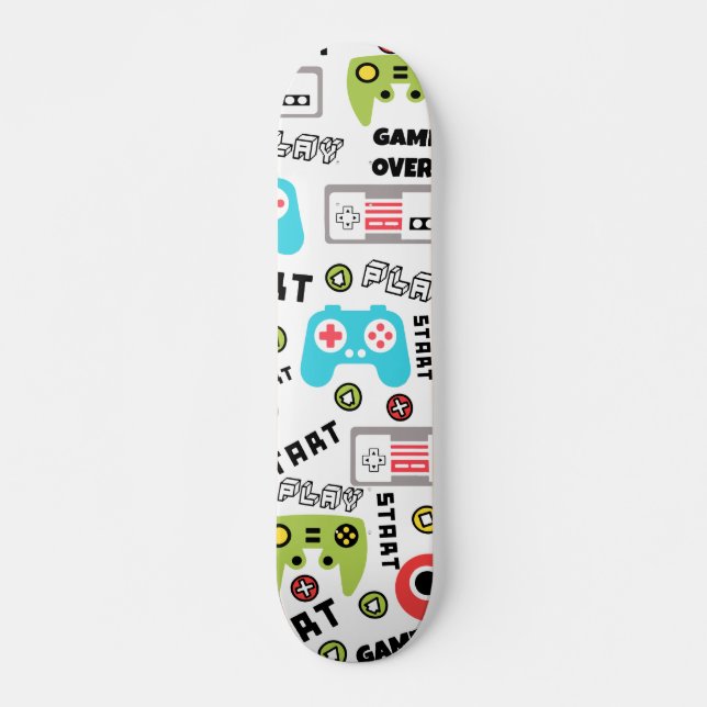 Retro-videospel Mini Skateboard Bräda 18,5 Cm (Framsida)