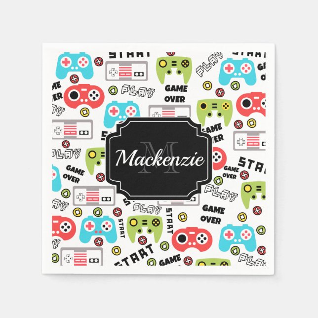 Retro-videospel Pappersservett (Framsidan)