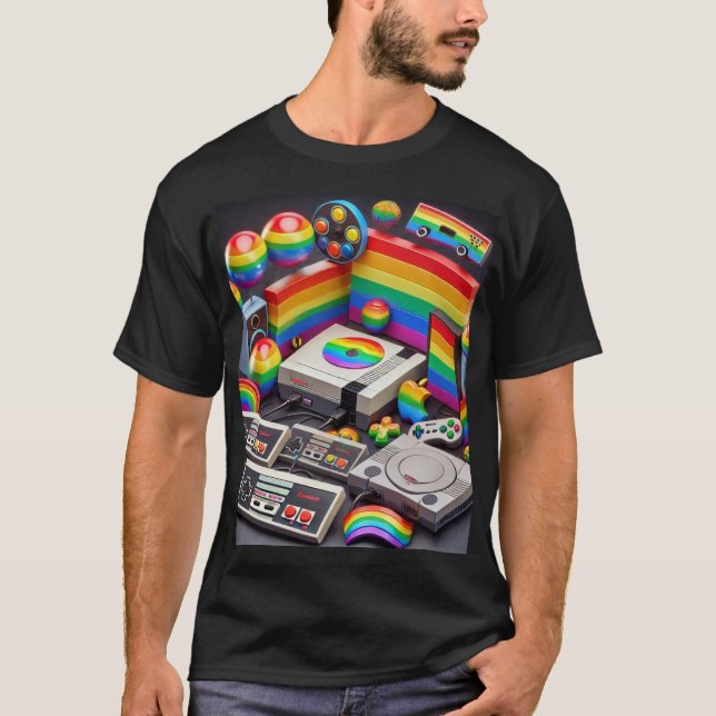 Retro-videospel T-Shirt (Framsida)