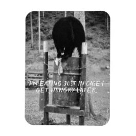 Retro Vild Black Bear Sopor Scavenging Sopor Magnet