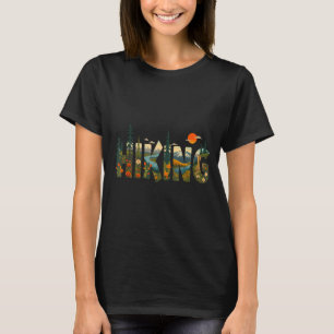 Retro vilda djur skog natur träd utomhus t shirt