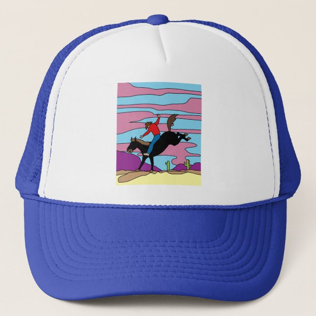 Retro Vilda western Cowboys Rodeo Keps (Framsida)