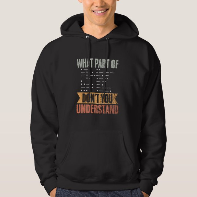 Retro vilken del av ham Radio Operator som inte ka Hoodie (Framsida)