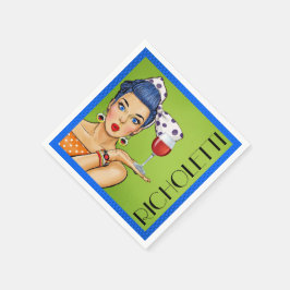 Retro Vin (Party) Cocktail Napkins Pappersservett