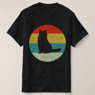 retro vinat british shorthair cat t shirt