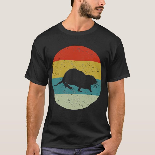 retro vinatge beaver t shirt (Framsida)