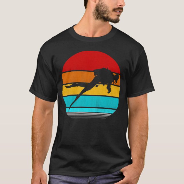 retro vinatus dyving t shirt (Framsida)