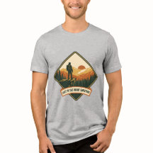 Retro Vindturgelberg T-Shirt - 70-talets natur