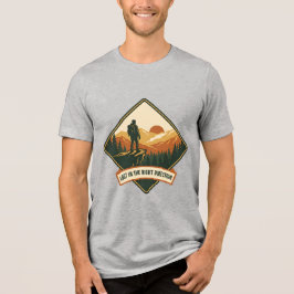 Retro Vindturgelberg T-Shirt - 70-talets natur