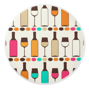 Retro vinflaskor och exponeringsglas knopp