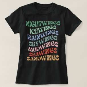 Retro Vingar av Fire Wof Bok Series Dragon Älskare T Shirt