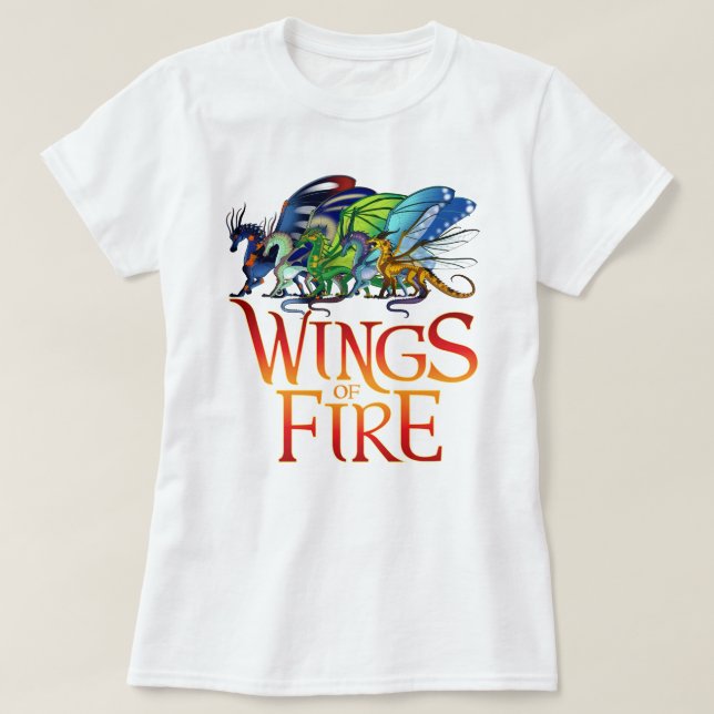 Retro Vingar of Fire All tillsammans Queen Pyrrhia T Shirt (Design framsida)