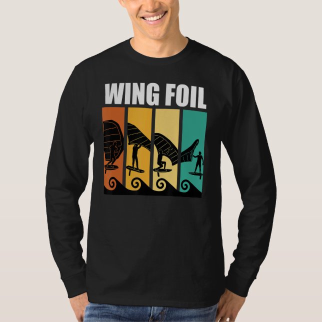 Retro Vinge Surfa Vinge Foil 1 T Shirt (Framsida)