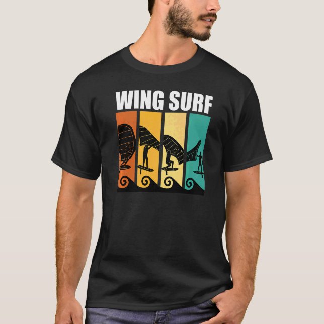 Retro Vinge Surfa Vinge T Shirt (Framsida)