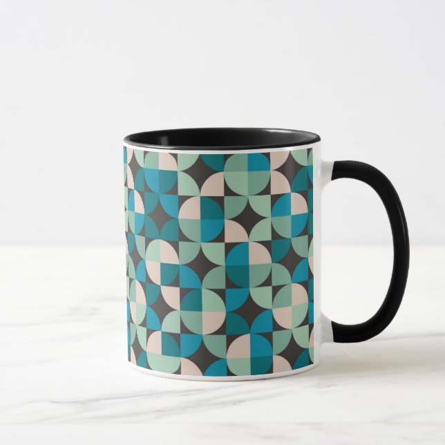 Retro vintage60-talmönster mugg (Höger)
