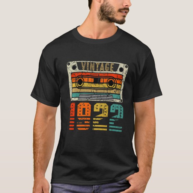Retro-Vintage 1922 100 födelsedag T Shirt (Framsida)