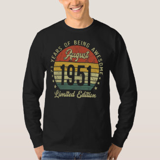 Retro Vintage 1942 augusti 1942 utgåva 80:e födels T Shirt
