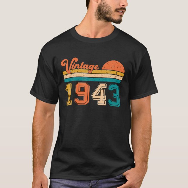 Retro-Vintage 1943 T Shirt (Framsida)