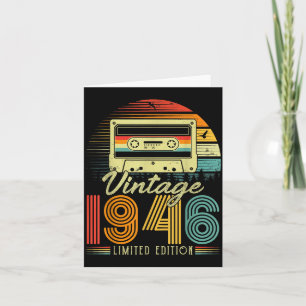 Retro Vintage 1946 Begränsad Upplaga 80 År Gammal Kort