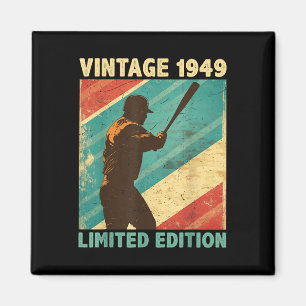 Retro Vintage 1949 Begränsad utgåva av Baseball Äl Magnet