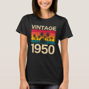 Retro Vintage 1950 födelsedag T Shirt