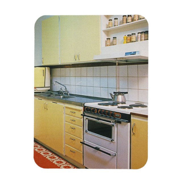 Retro Vintage 1950s Kitchen Magnet (Vertikal)