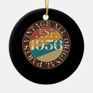 Retro-Vintage 1956 Julgransprydnad Keramik