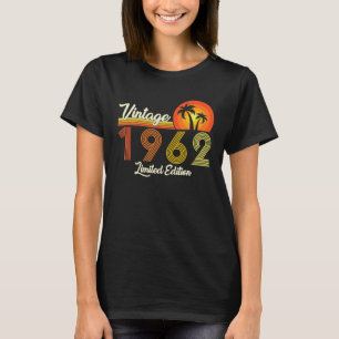 Retro Vintage 1962 60:e födelsedagen 60 år gammal T Shirt