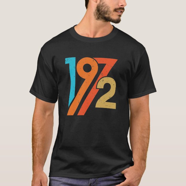 Retro-Vintage 1972 T Shirt (Framsida)