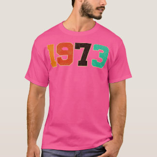 Retro Vintage 1973 Typografi T Shirt