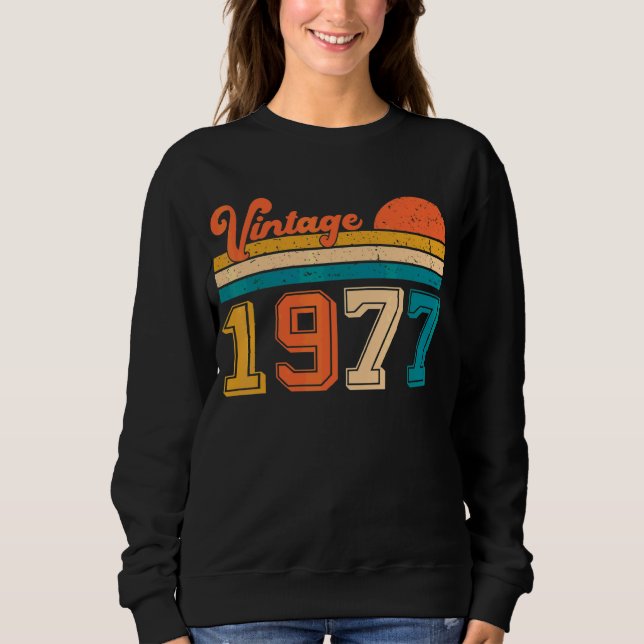 Retro-Vintage 1977 T Shirt (Framsida)