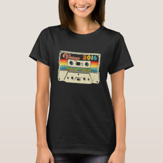 Retro Vintage 2016 Kassettbandsdag T Shirt