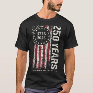 Retro Vintage 250 år Kvartals Millennial 2026 T Shirt
