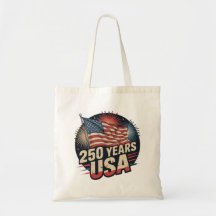 Retro Vintage 250 År USA Amerikansk Flagga