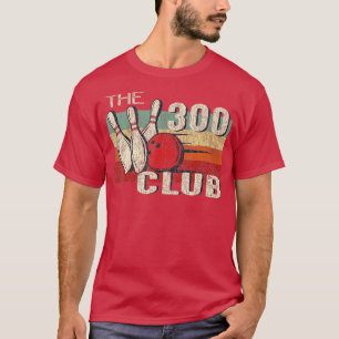 Retro Vintage 300 Klubbar Perfekt Bowling Game T Shirt