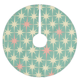 Retro Vintage 50-talets 60-århundars atomtialisk R Julgransmatta Borstad Polyester