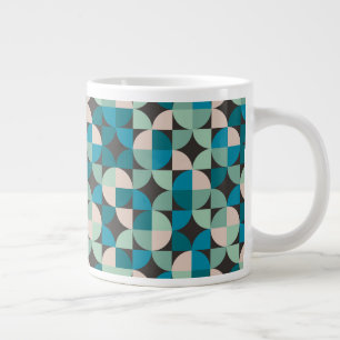 Retro Vintage 60's Mönster Jumbo Mugg