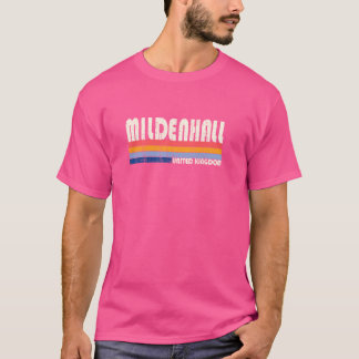 Retro Vintage 70 s, 80:e Stil Mildenhall, Förenade T Shirt