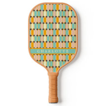 Retro-Vintage 70:s medellivslängd Geometric Mönste